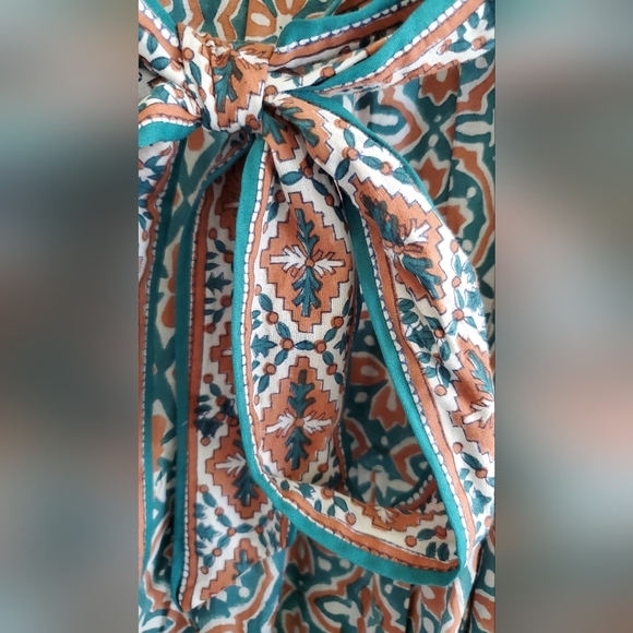 ANTHROPOLOGIE SUE SARTOR FLOUNCE MIDI DRESS NWT MEDIUM - Picture 14 of 16